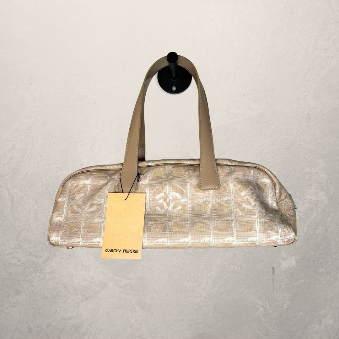 Chanel beige pink monogram bag