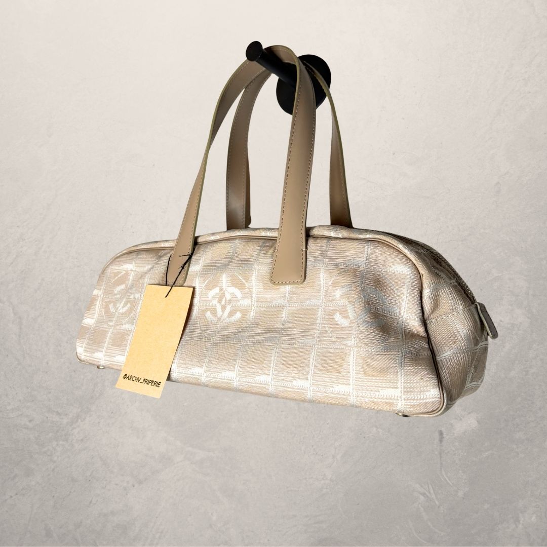 Chanel beige pink monogram bag