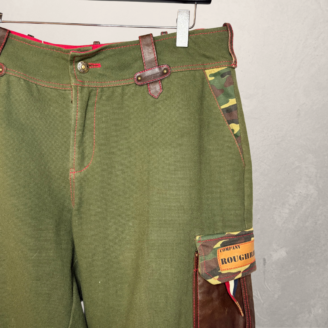 Chick On A Mission Combat Green Jorts L