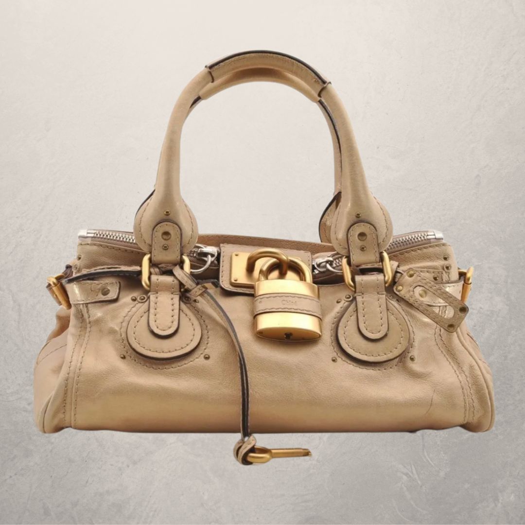 Chloe Paddington 2005 beige leather handbag