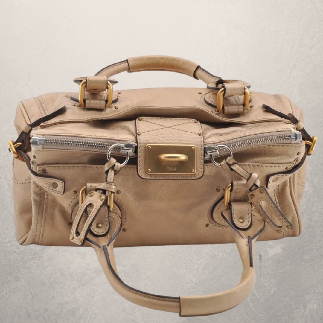 Chloe Paddington 2005 beige leather handbag