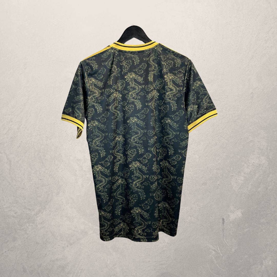 Concept Stussy Replica x Madrid zwart geel voetbalshirt M