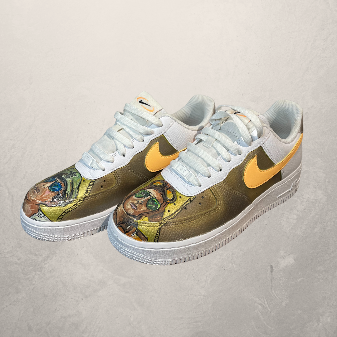 Custom Pilot painted Nike AM sneakers 40- by @M.a.r.r.art