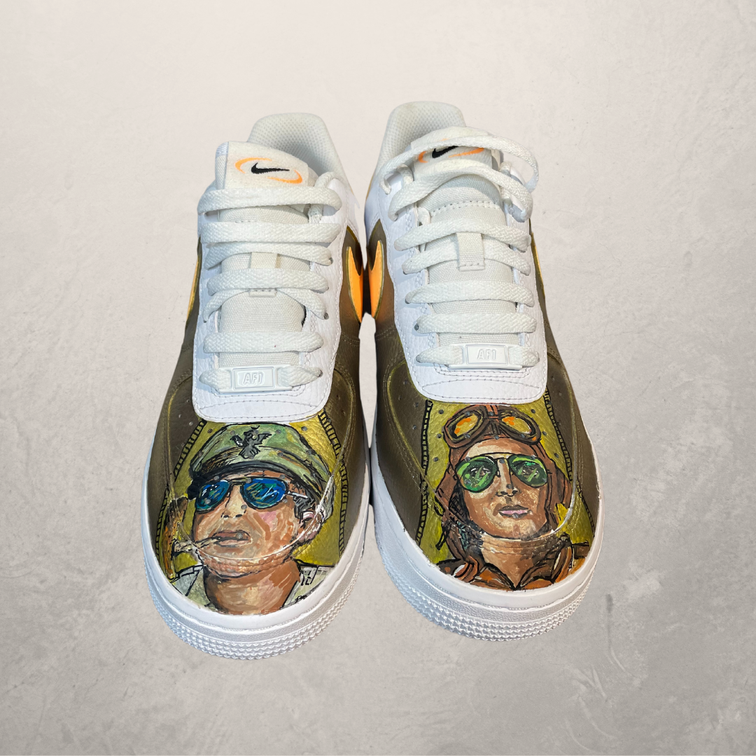 Custom Pilot painted Nike AM sneakers 40- by @M.a.r.r.art