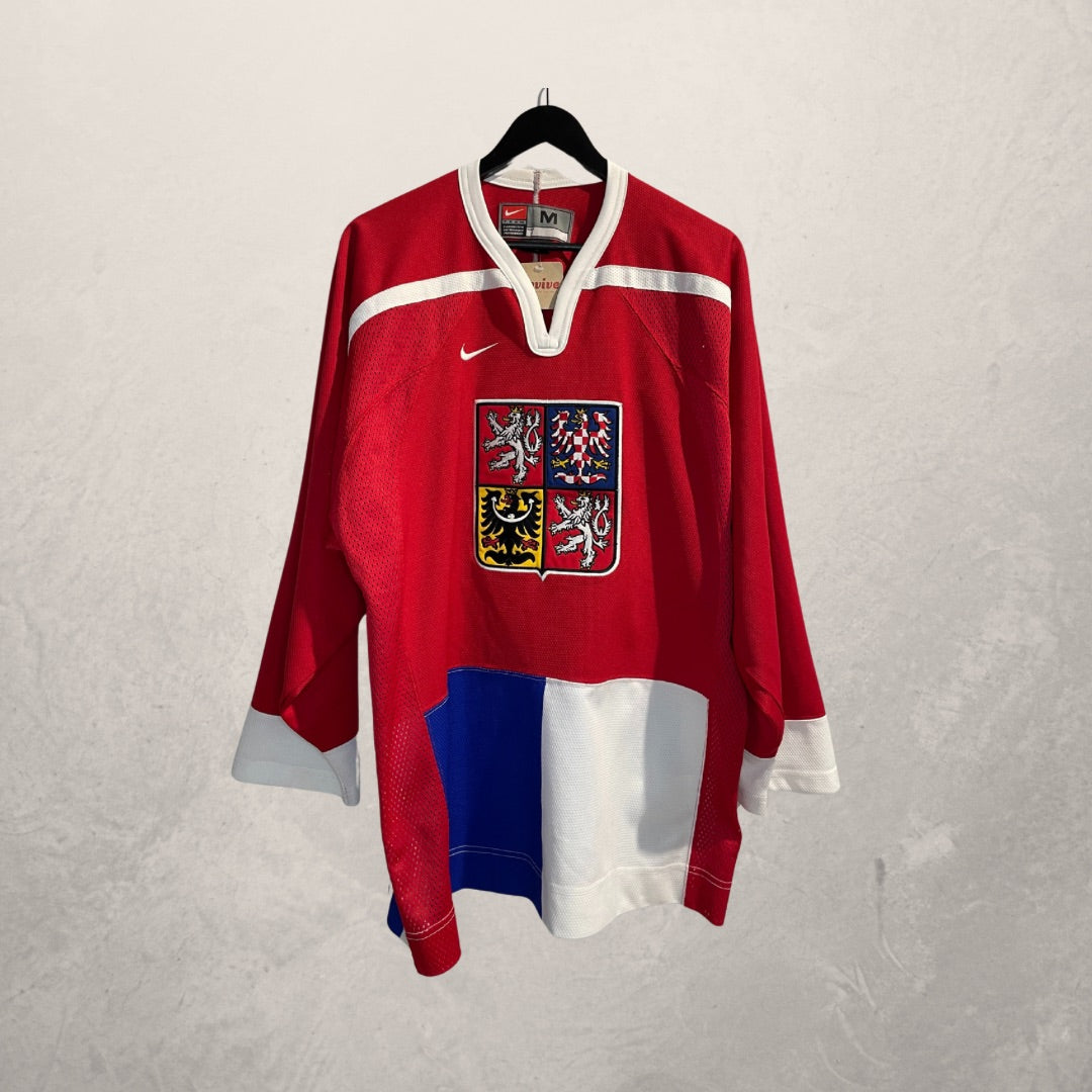 Vintage Tsjechische Republiek rood hockeyshirt M (XL)