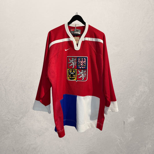 Vintage Tsjechische Republiek rood hockeyshirt M (XL)