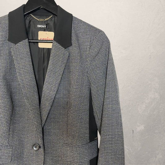 DKNY grey check blazer S