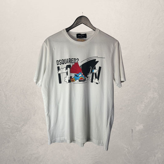 DSQUARED2 White Superman Print T-shirt XXL
