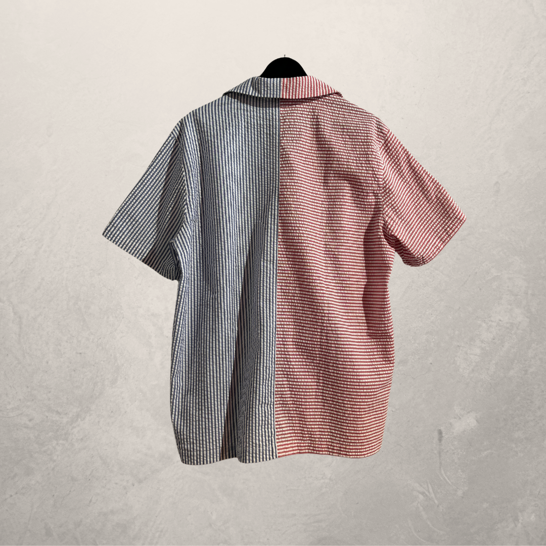 Daily Paper red and blue ss shirt (set) L