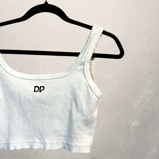 Daily Paper wit cropped tanktopje met logo S