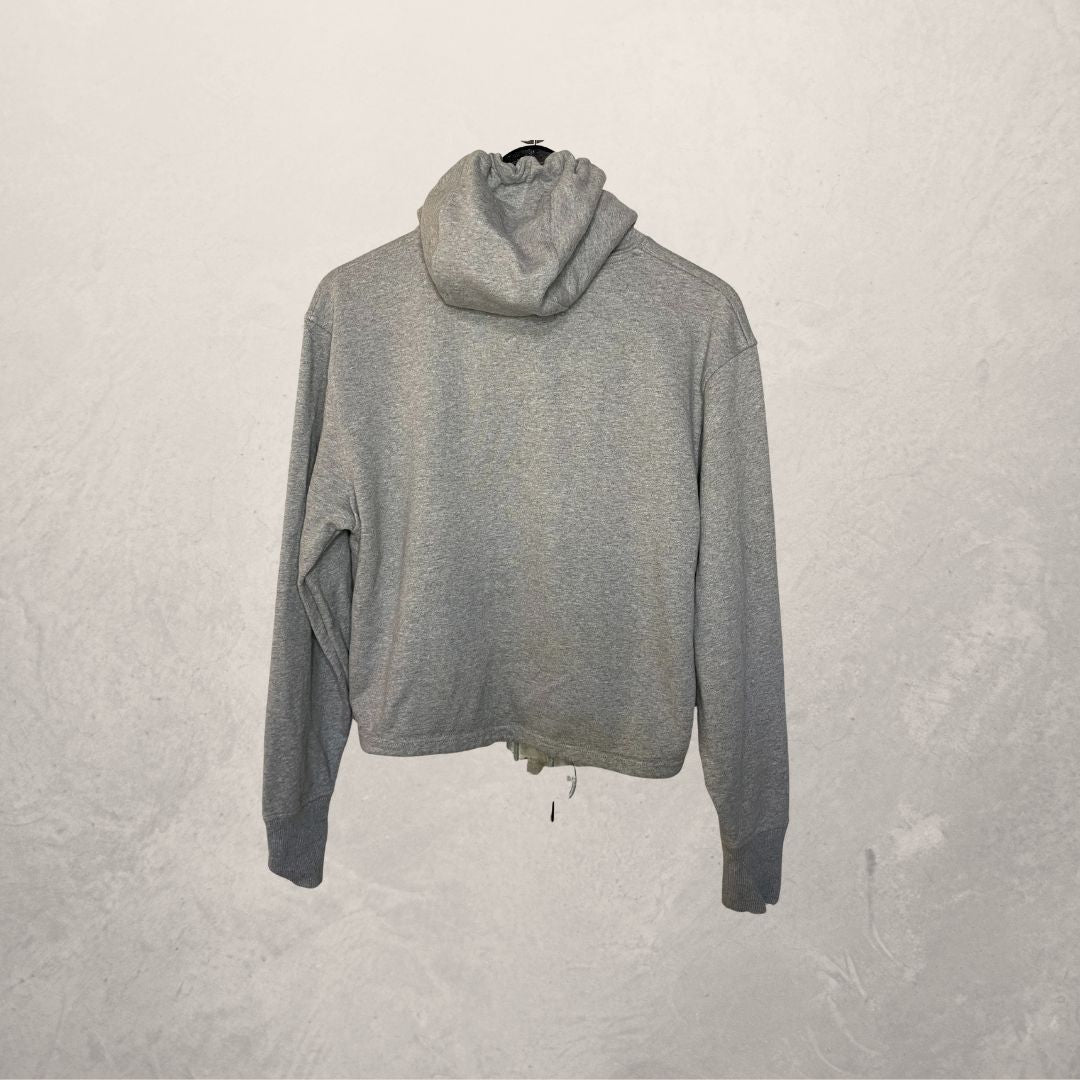 Daily paper grey cropped logo hoodie S