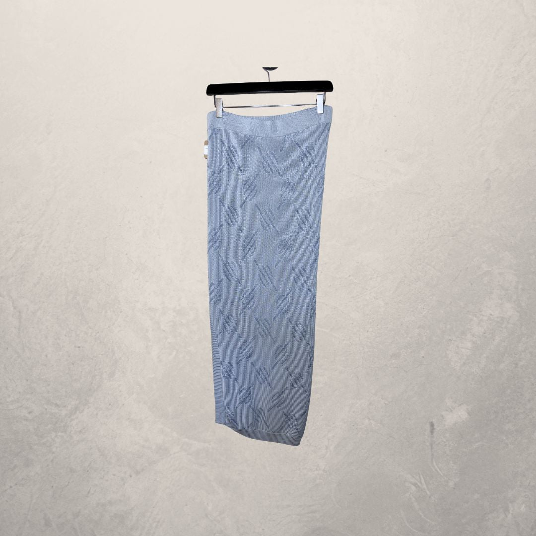 Daily paper light blue knit long skirt M (set)