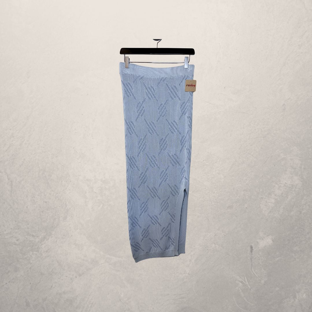 Daily paper light blue knit long skirt M (set)