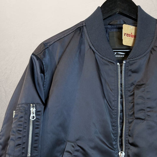 Denham navy bomber jacket S