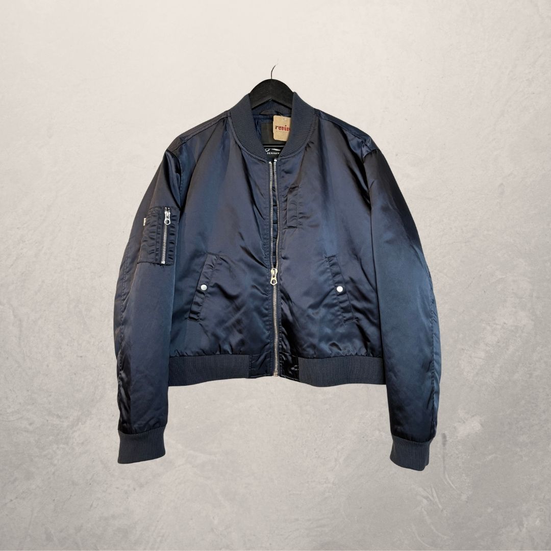 Denham navy bomber jacket S