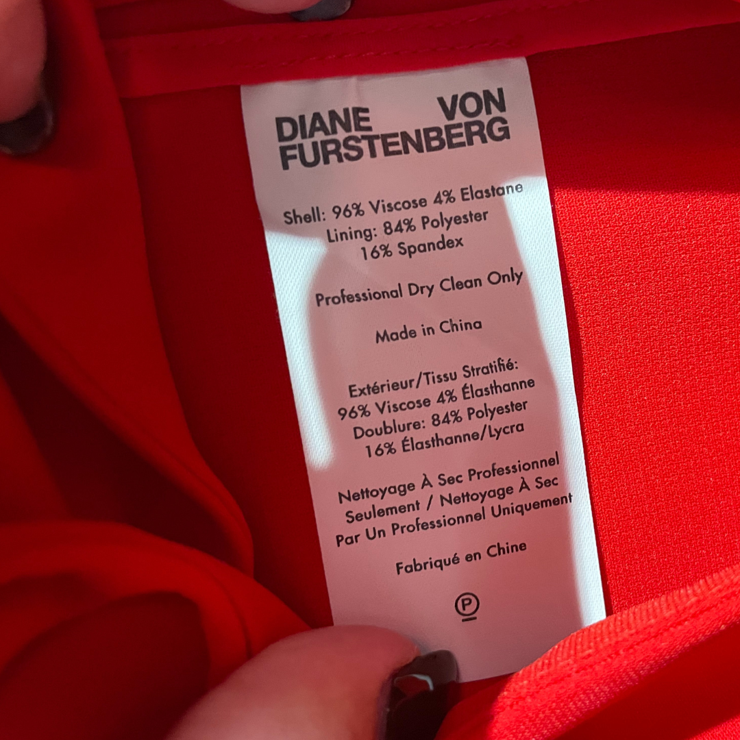 Diane von Furstenberg rood jasje S