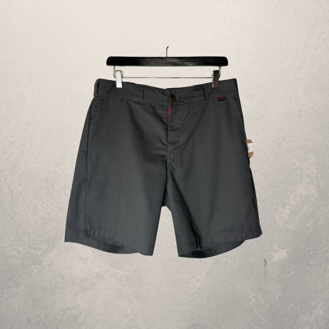Dickies flex grey regular fit work shorts 32
