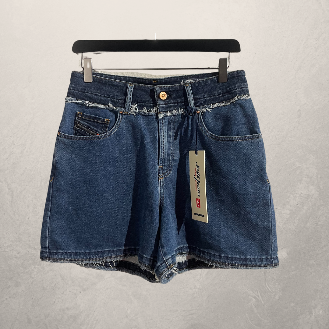 Diesel middenblauwe short met hoge taille 27