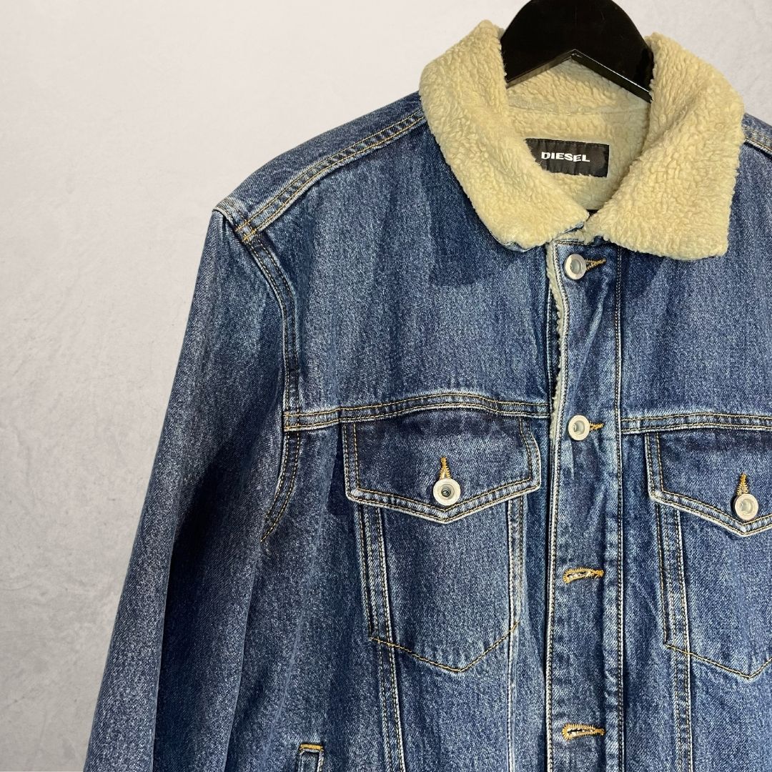 Diesel teddy denim jacket XL