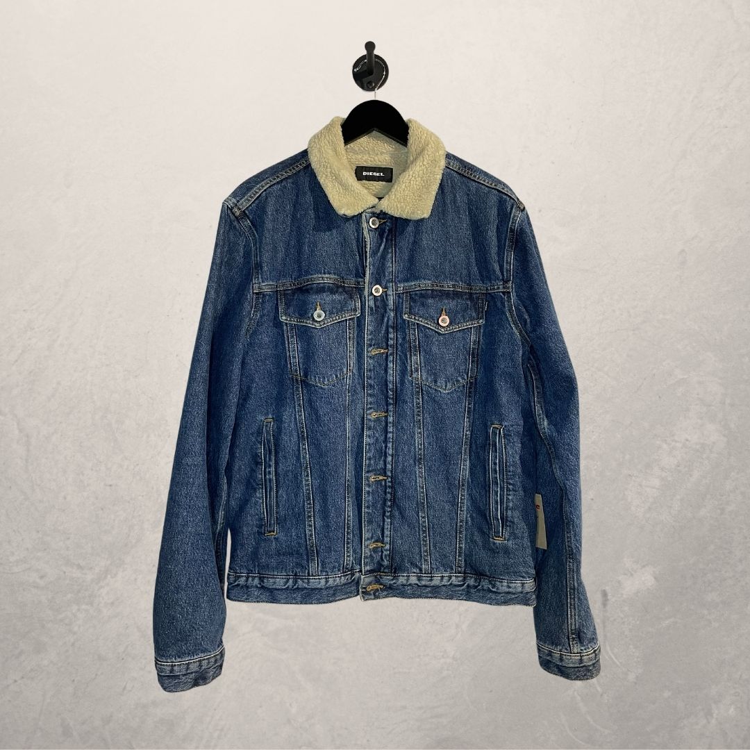 Diesel teddy denim jacket XL