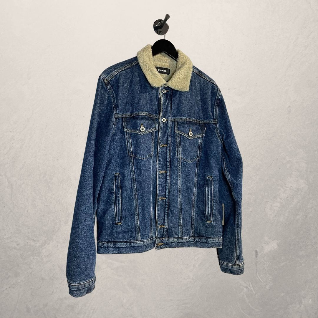 Diesel teddy denim jacket XL