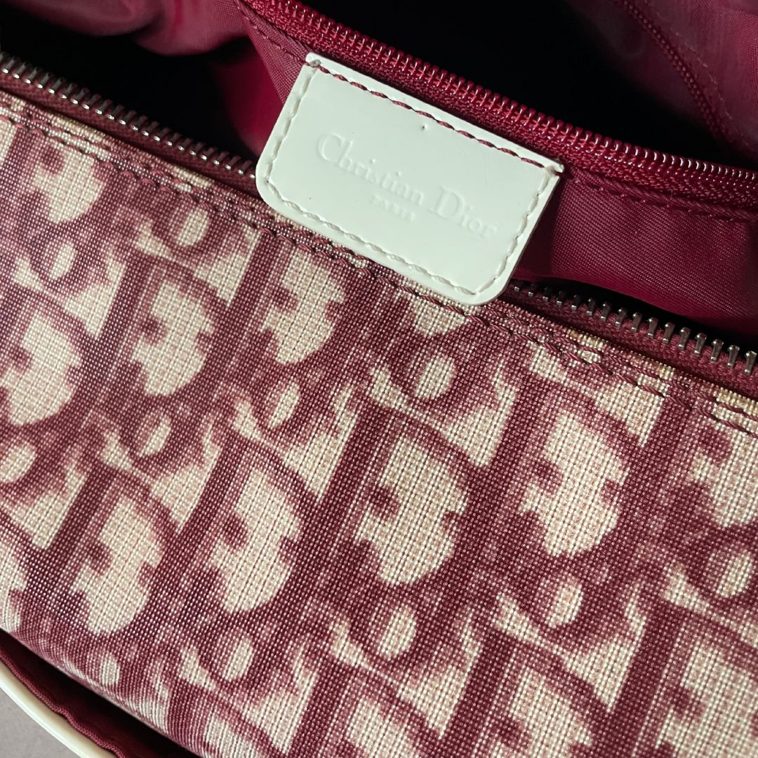 Dior red oblique trotter handbag - by Romae Studios