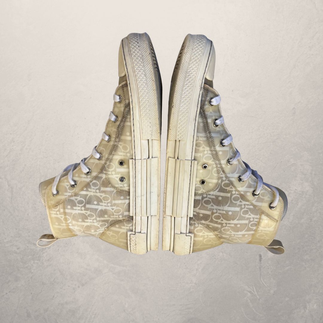 Dior white oblique sneakers 44 (w/box)