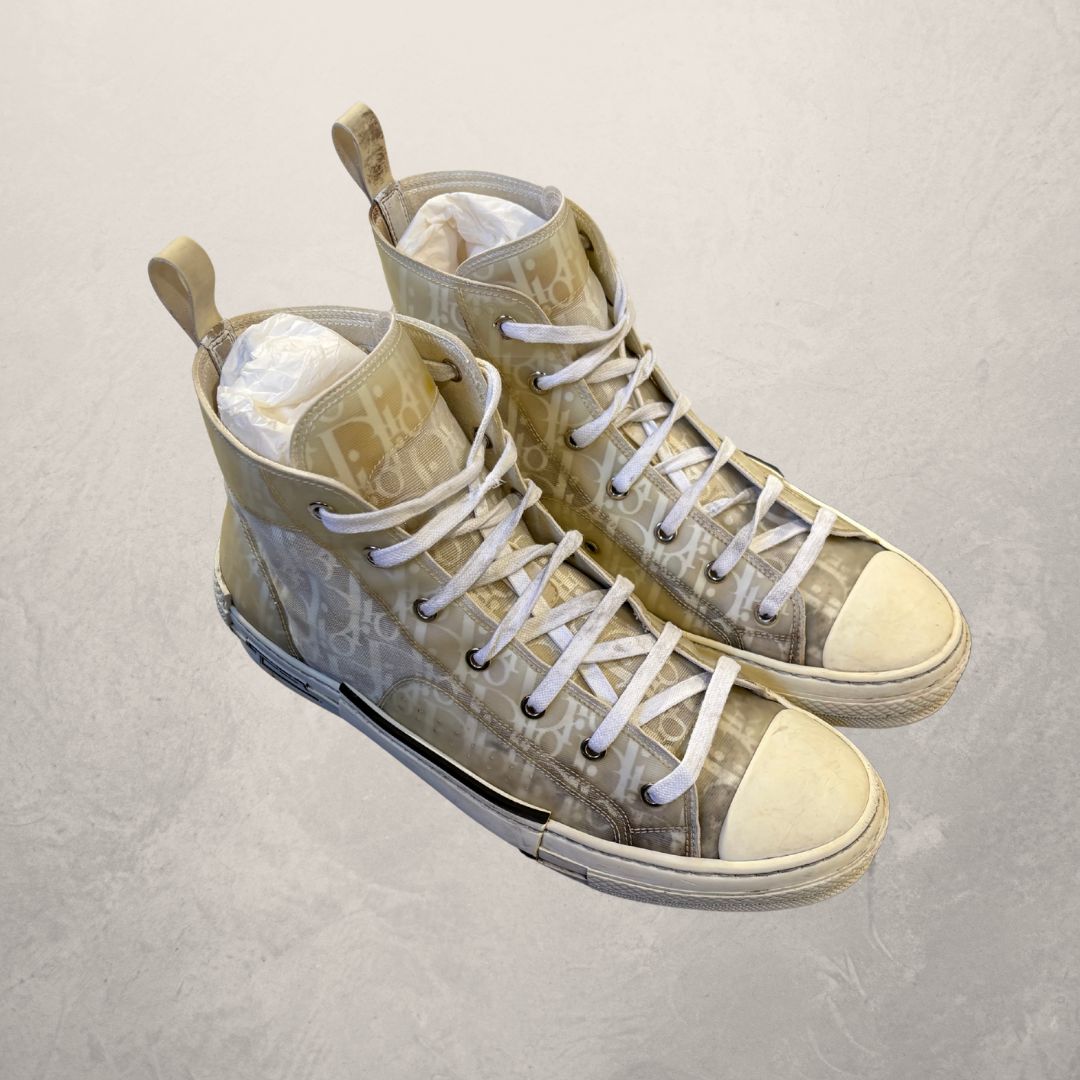 Dior white oblique sneakers 44 (w/box)