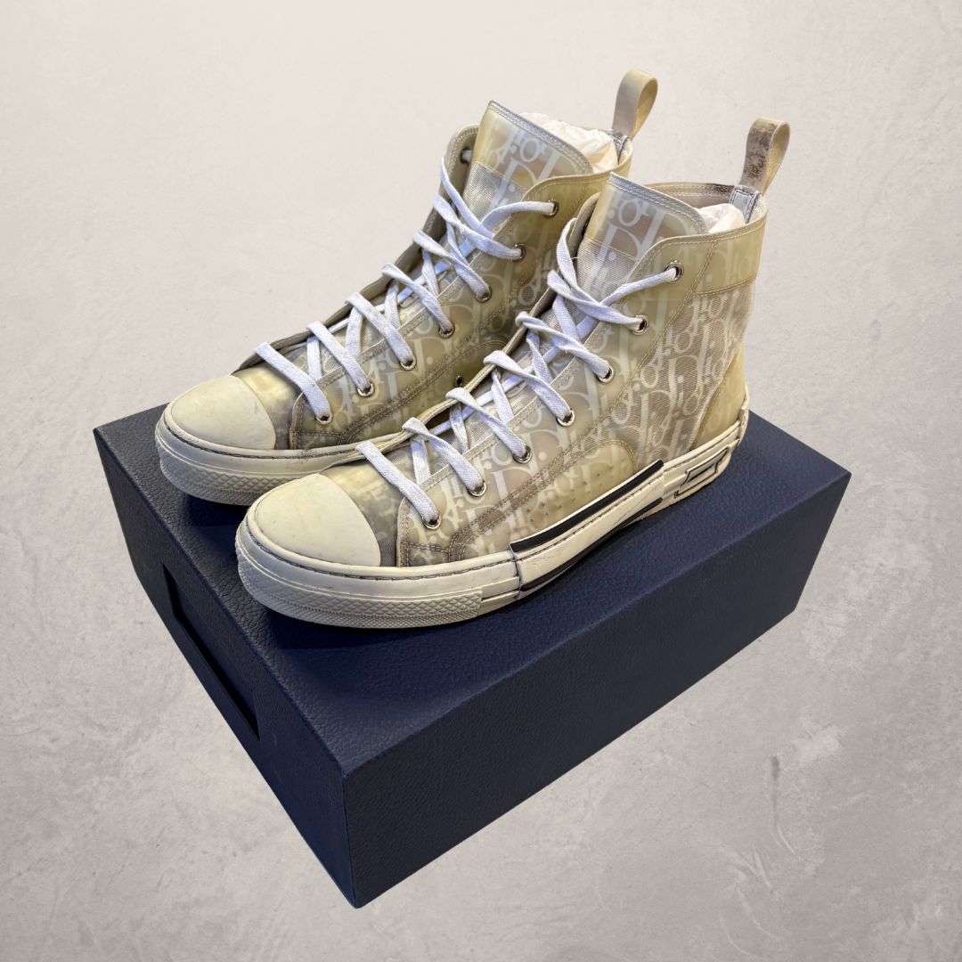 Dior white oblique sneakers 44 (w/box)