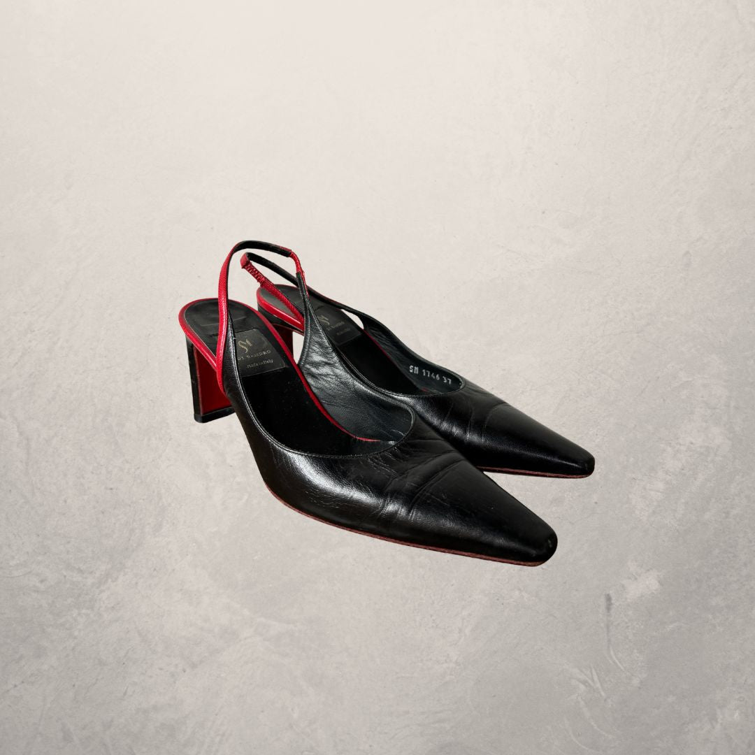 Di sandro black heels 37