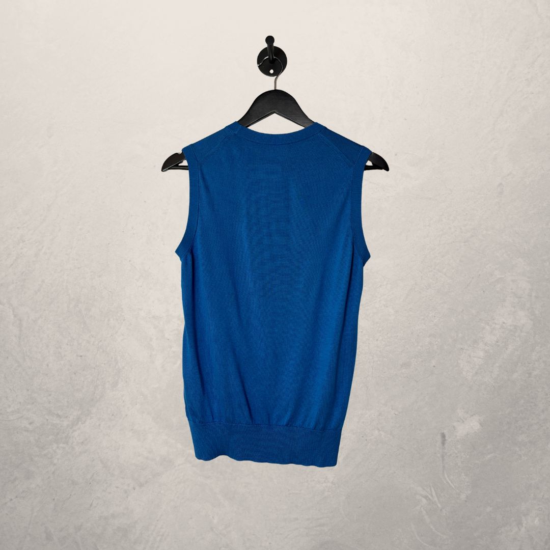 Dolce & Gabbana blue silk vest S