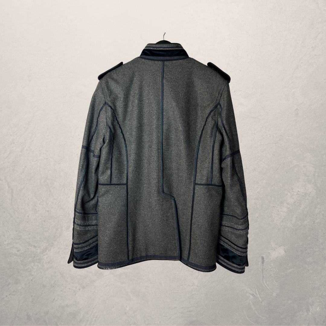 Dolce & Gabbana grey/blue military jacket L