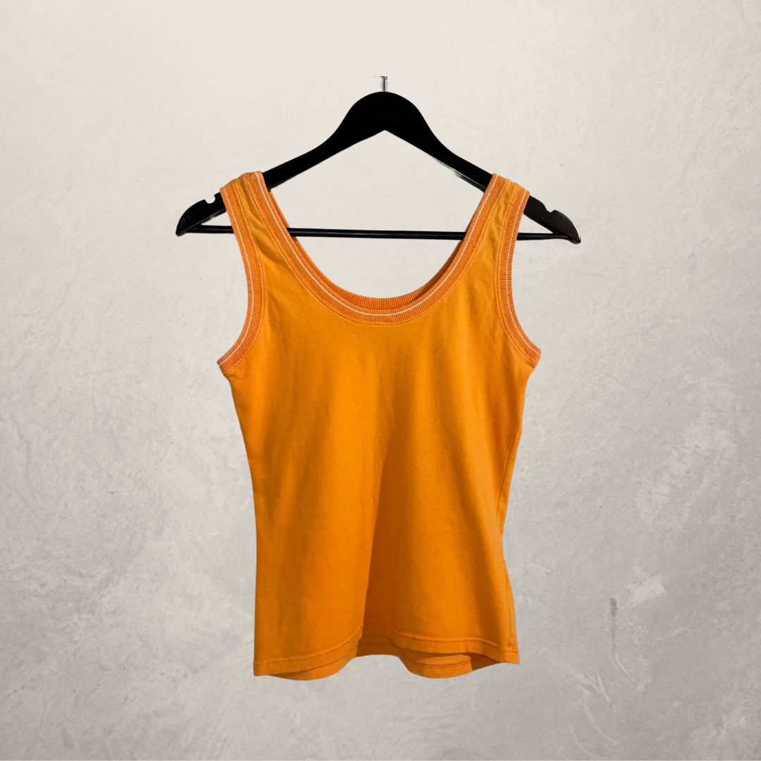 Dolce & Gabbana orange cotton tank top S