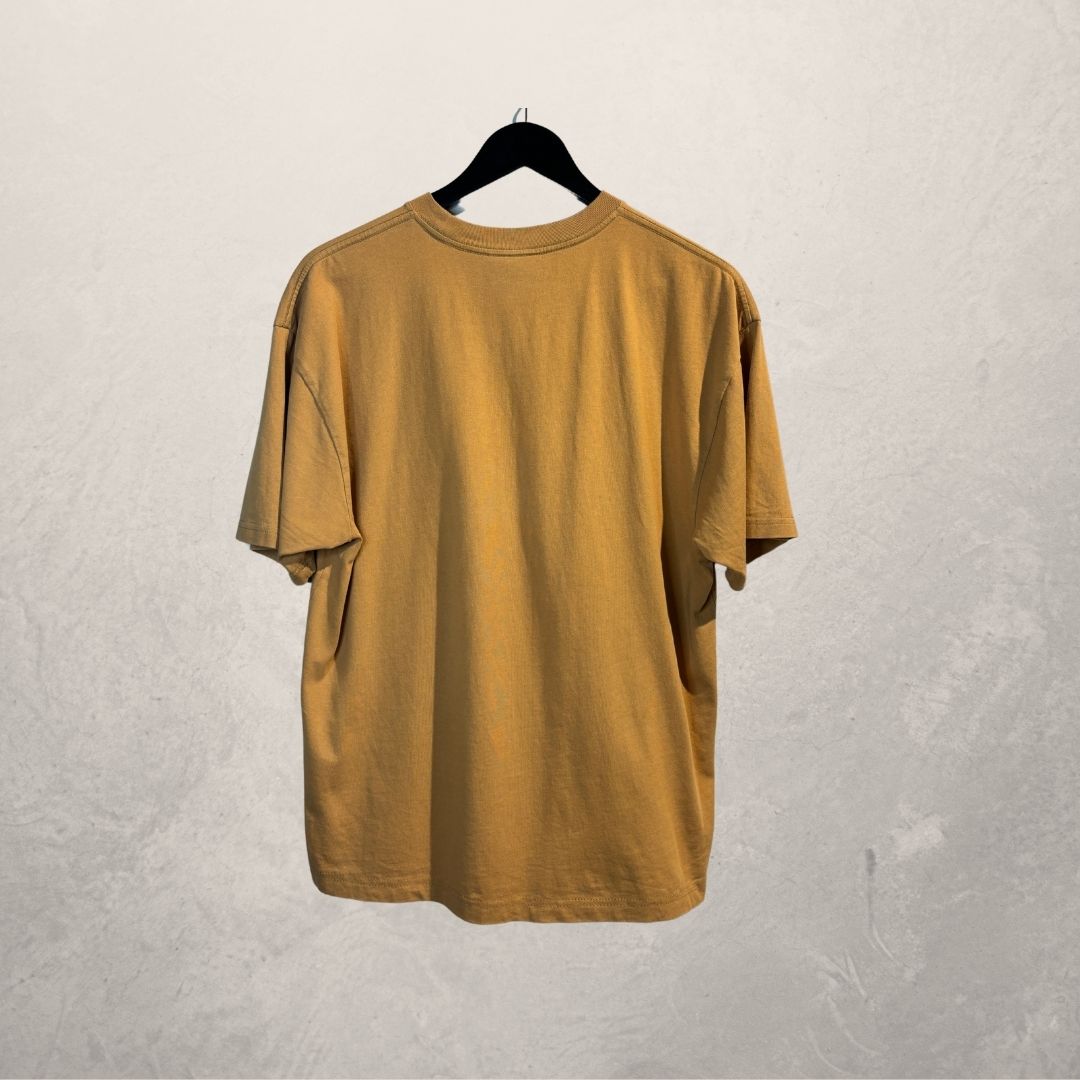 Drew House Justin Bieber bruin 100% katoenen chipmunk-grafisch T-shirt XS