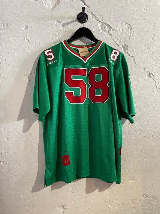 Vintage groene mesh #58 freaks jersey L-goede staat