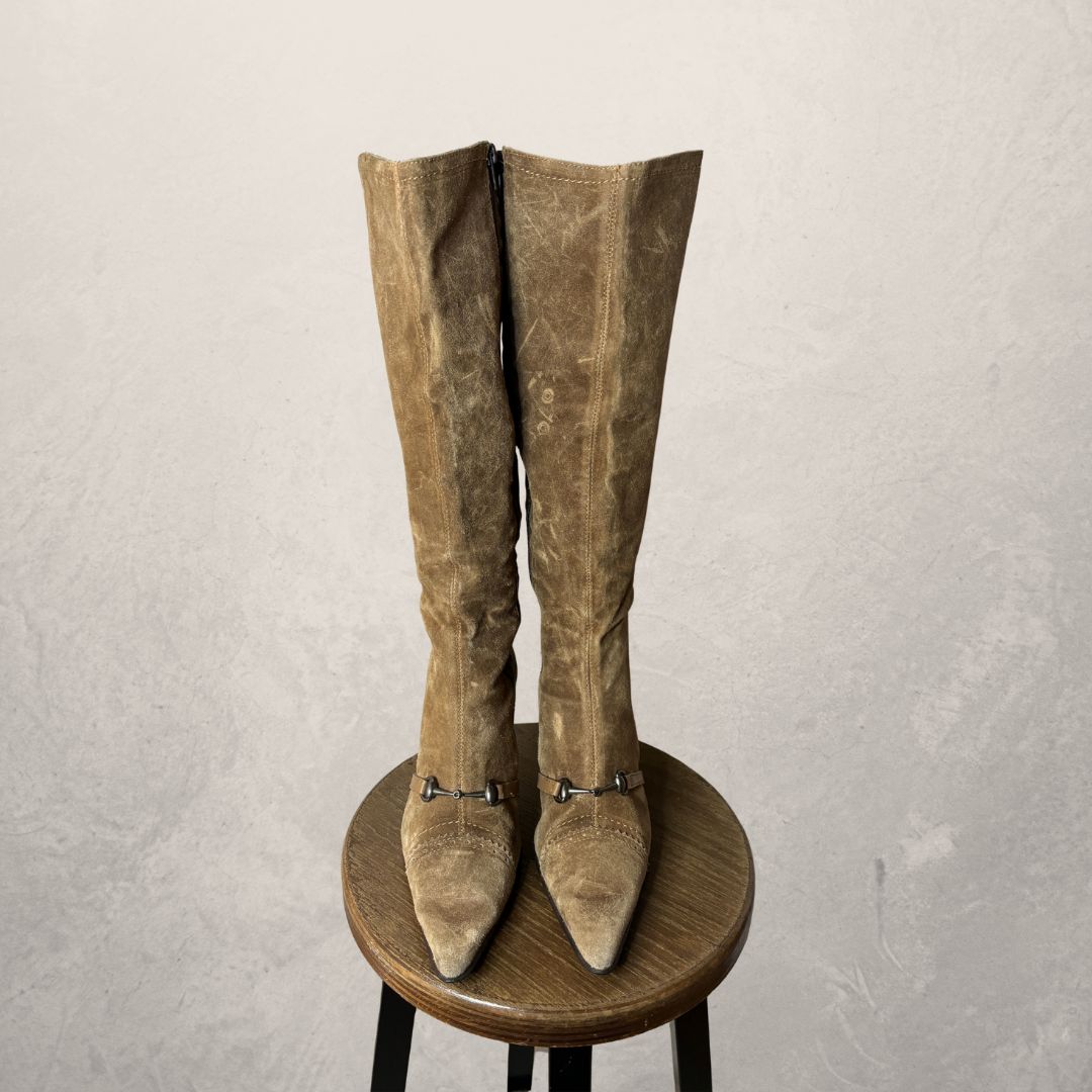 Erny van Reijmersdale brown suede boots 41
