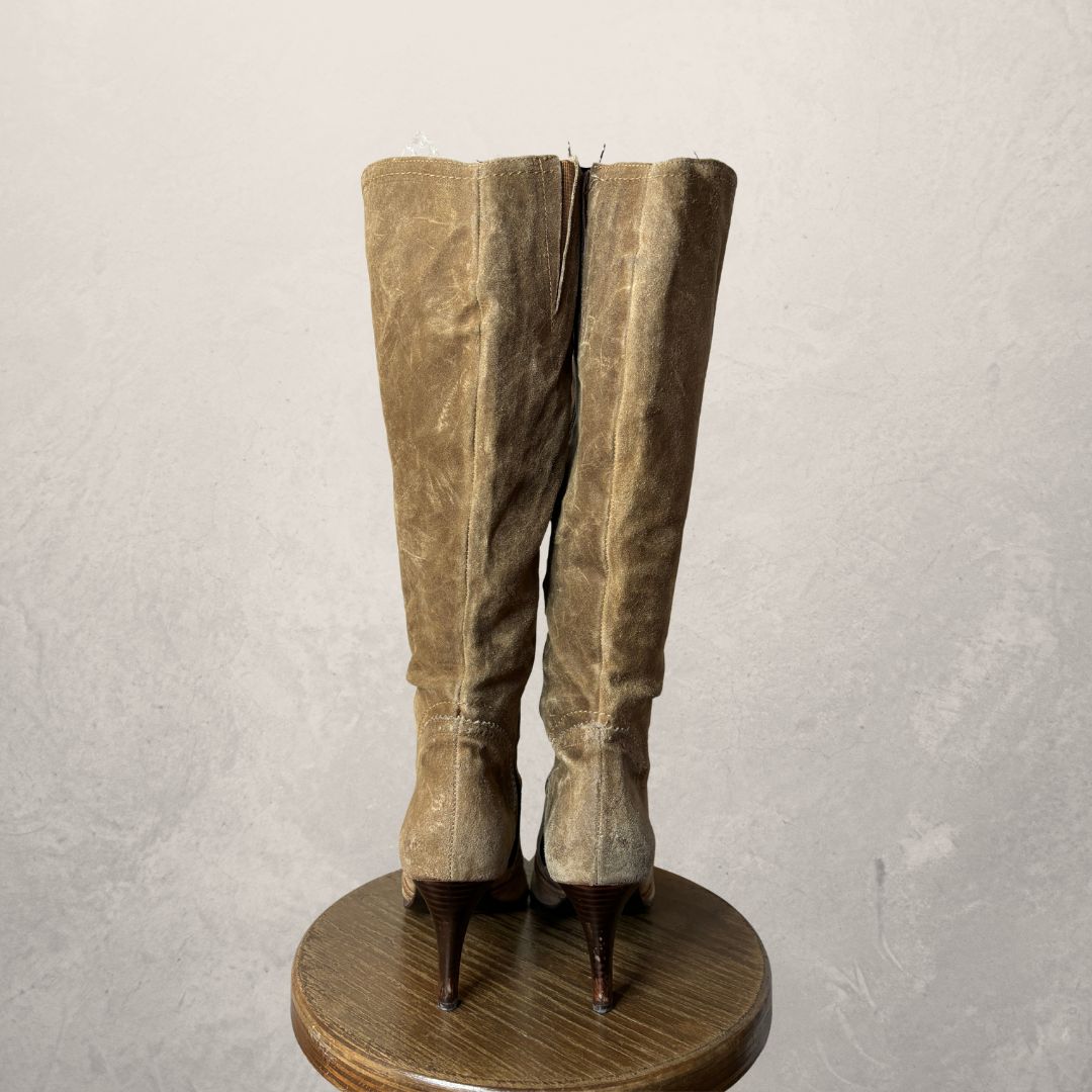Erny van Reijmersdale brown suede boots 41