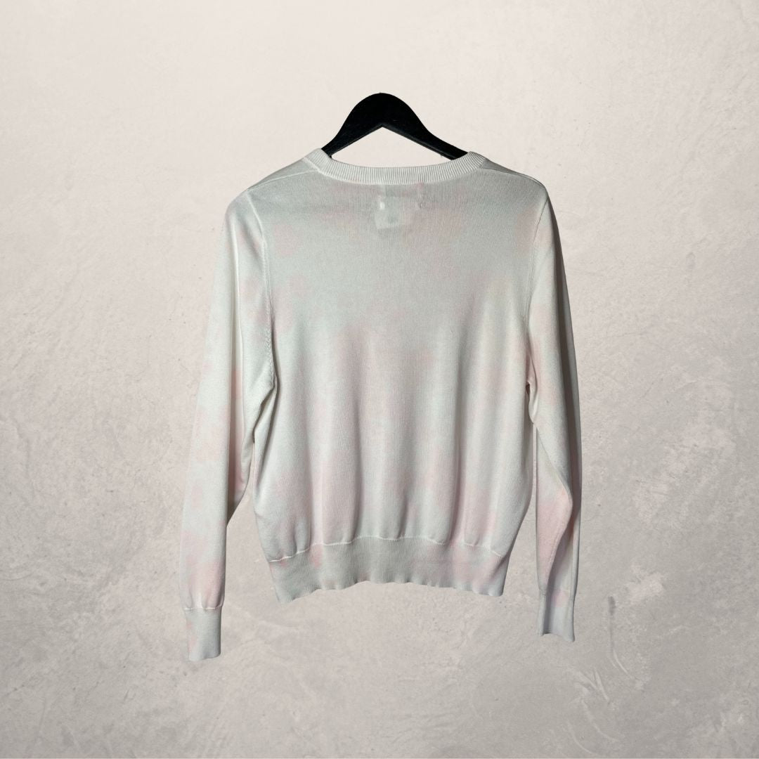 Essential Antwerp pink/white tye die top M