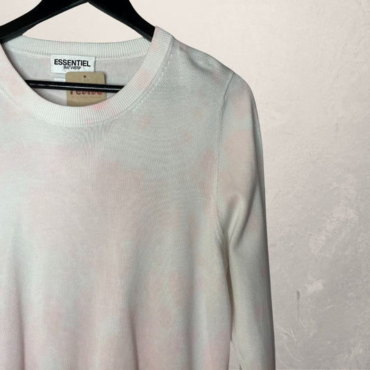 Essential Antwerp pink/white tye die top M