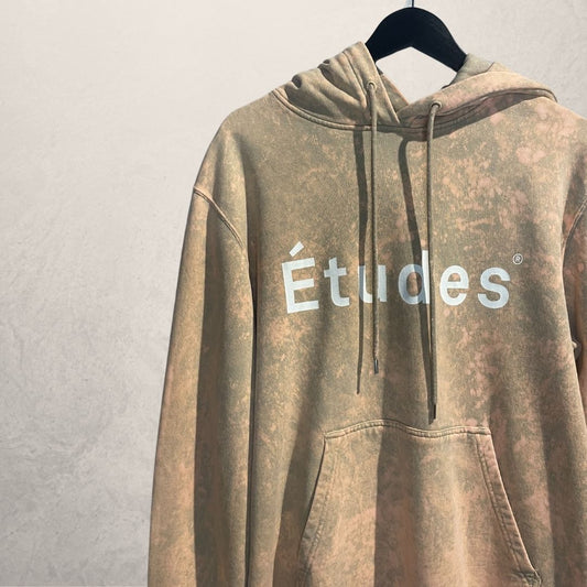 Études beige tie-dye hoodie M