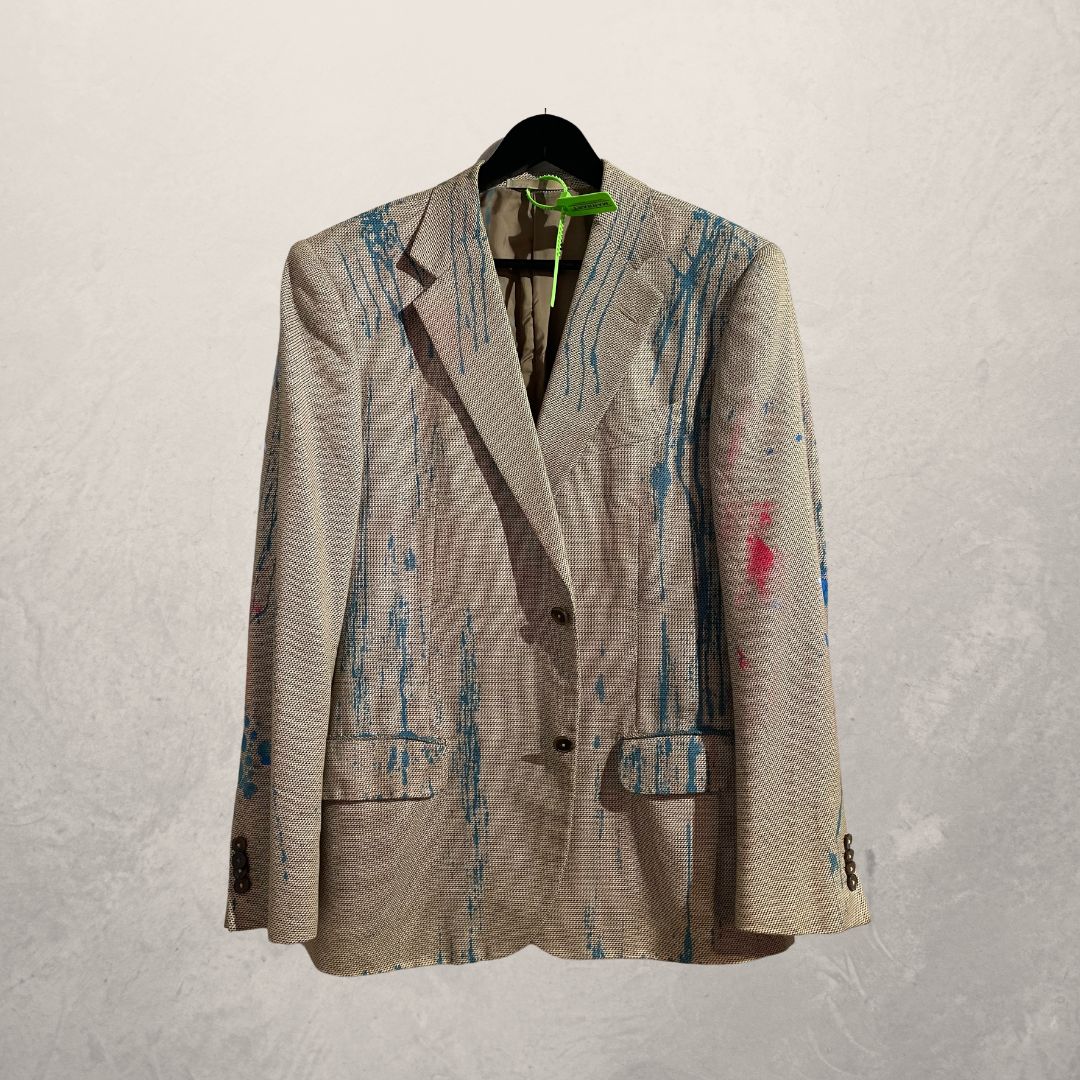 Eyeball grey vintage Loewe blazer M/L- By @M.a.r.r.art
