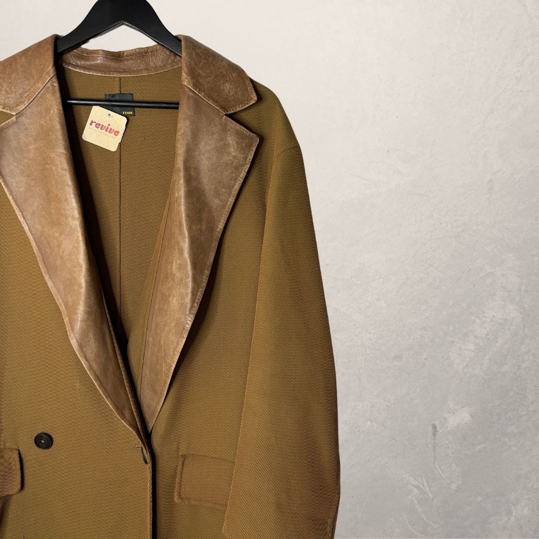 Fendi brown long coat M/L