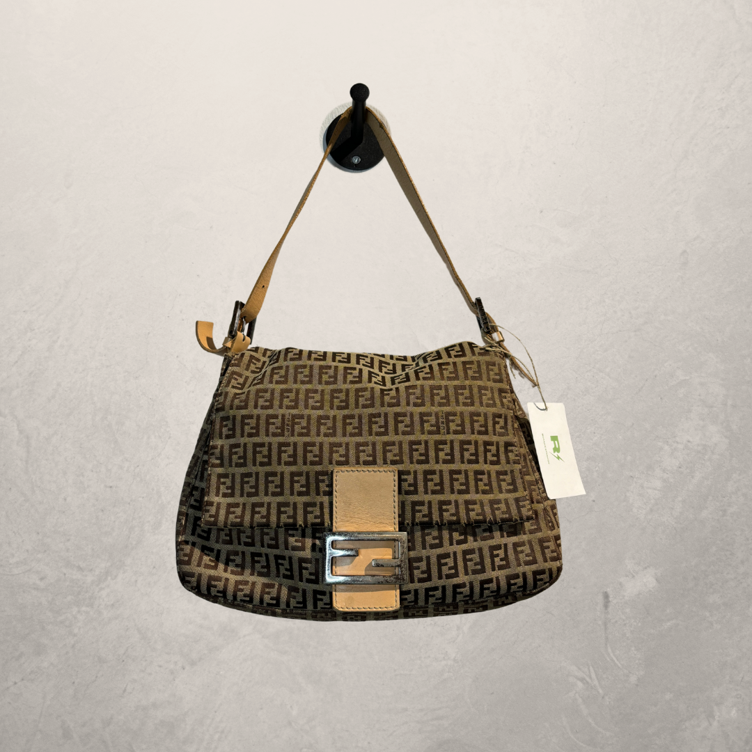 Fendi brown monogram canvas Mamma Baguette- by RomaeStudios