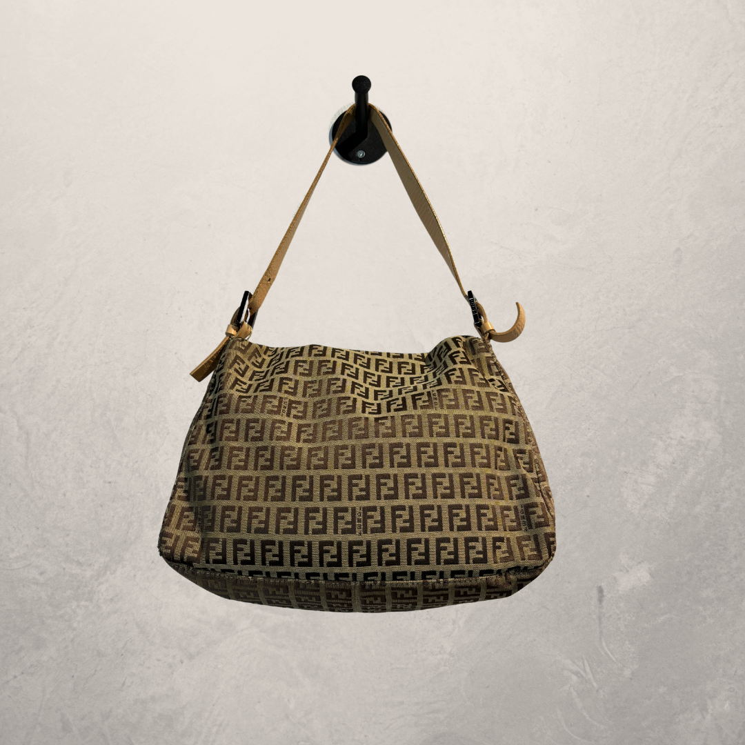 Fendi brown monogram canvas Mamma Baguette- by RomaeStudios