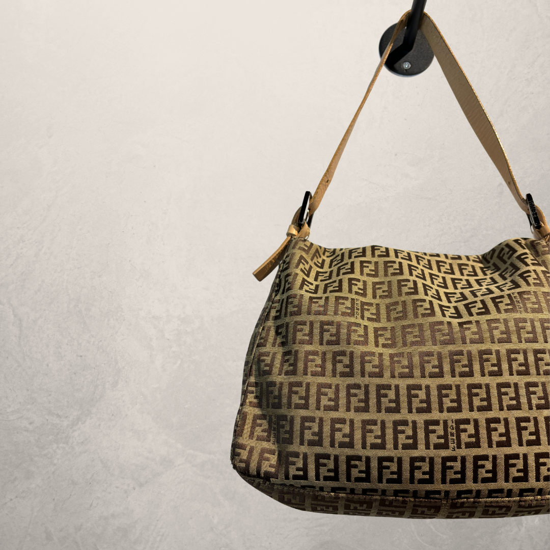 Fendi brown monogram canvas Mamma Baguette- by RomaeStudios