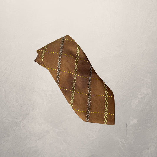 Fendi orange logo tie OS