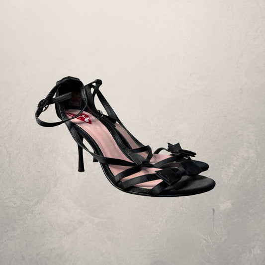 Fiorucci black high-heeled sandals 39