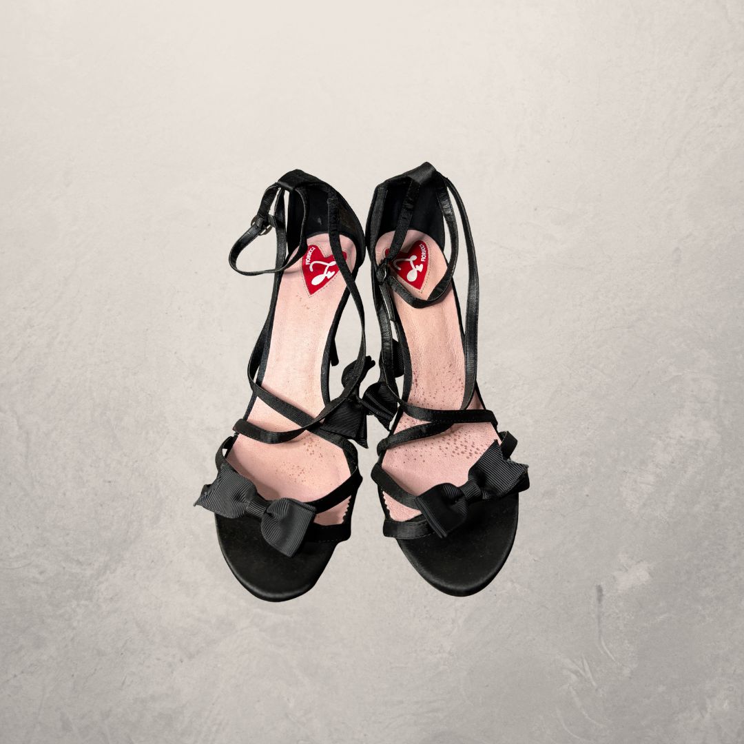 Fiorucci black high-heeled sandals 39