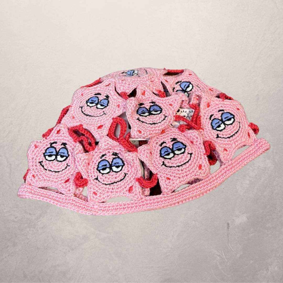 GCDS roze gehaakte SpongeBob Patrick Star samenwerkingsmuts OS