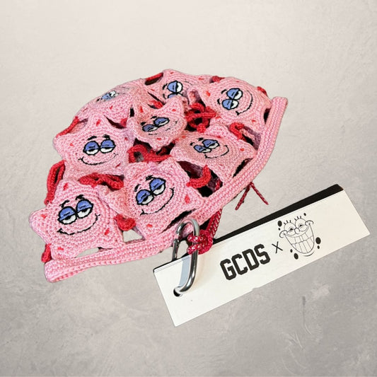 GCDS roze gehaakte SpongeBob Patrick Star samenwerkingsmuts OS
